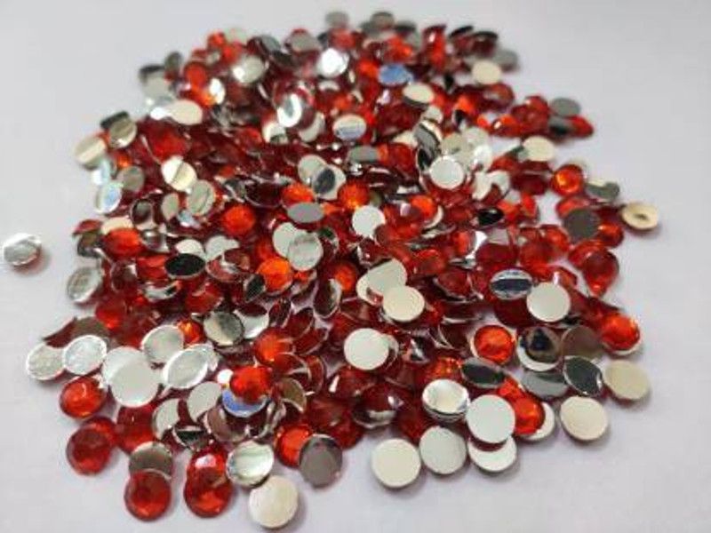 Crafto Jewellery Decoration & Crafts ,Pack Of 500 Stones 6Mm Orange