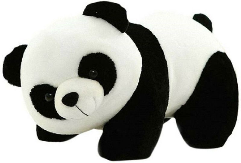 Sanvidecors Stuffed Soft Plush Toy Kids Birthday Black Panda - 24 cm  (Multicolor)