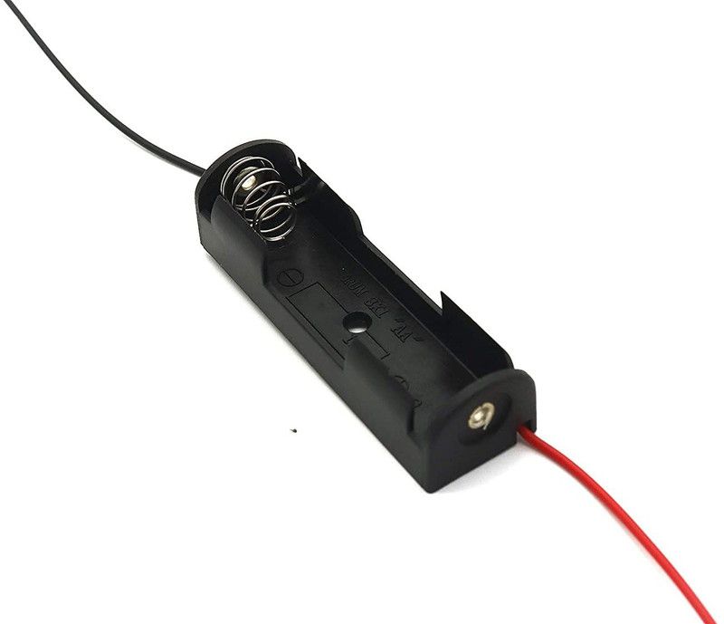 DS Robotics Single Side AA Battery Holder, 1x 1.5V AA Battery Holder, AA Battery Holder with Leads Wires Electronic Components Electronic Hobby Kit