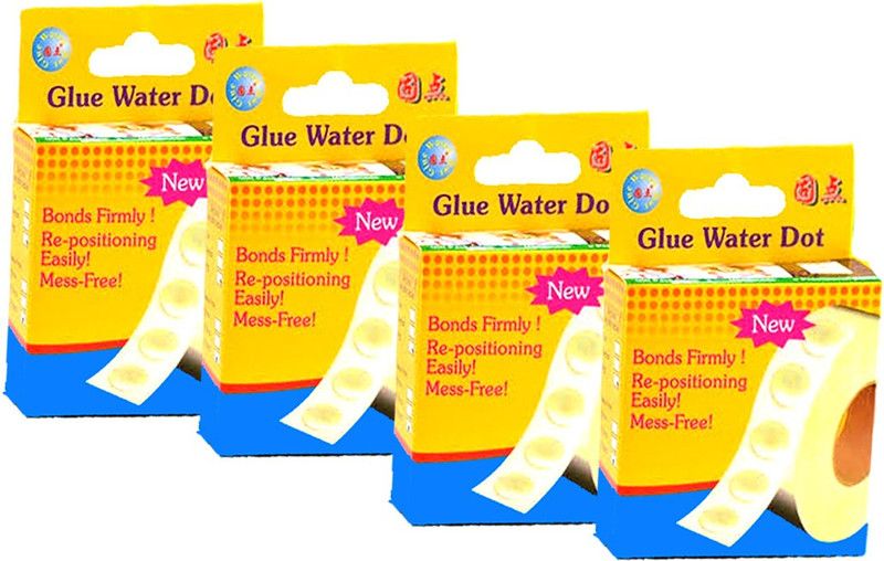 Meya Happy Pack of 1000 balloon glue dots for sticking the balloons and other decoration