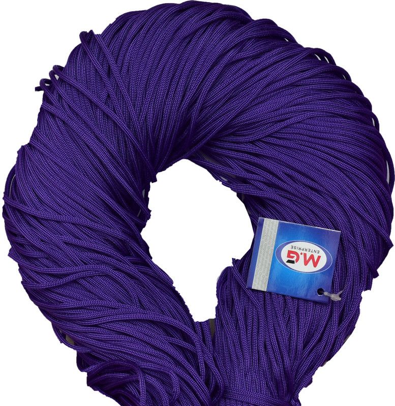 KNIT KING Macrame Falsa Braided Cord Thread Nylon knot Rope sturdy cording, mildew resistant DIY 3 mm 250 m for Jewelry Making, Bags & art craft