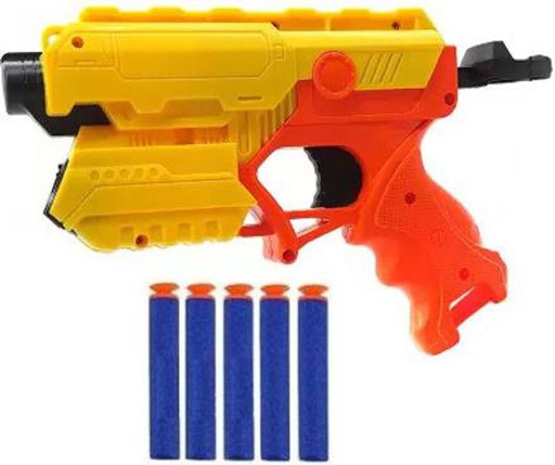 Sandiksha ArohiStore Toy Blaster Gun With Long Range with 10 Soft Bullets Guns & Darts  (Multicolor)