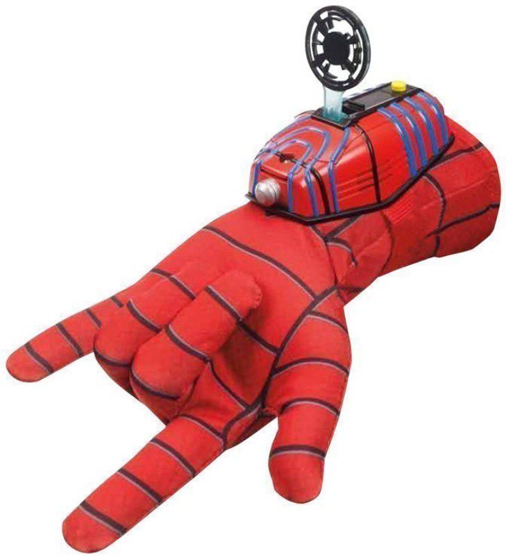 APX Spiderman Gloves With Disc Launcher  (Red)