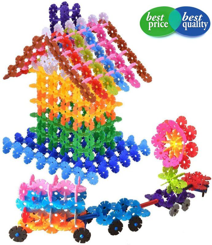 Cyrus 100pcs flake Building Blocks Brick Block Assembling Educational Learning Toy  (Multicolor)