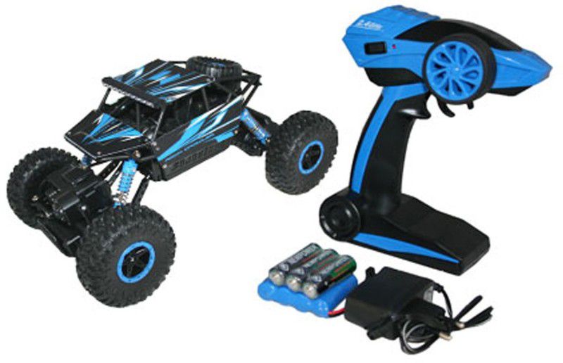 MDS Rock Crawler Rechargeable RC 4WD Rally Car 1:18 Scale 2.4GHz  (Blue)