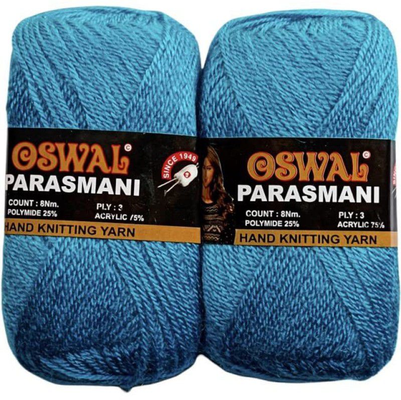 JEFFY Oswal parasmani Wool Hand Knitting Soft Fingering 500 Gram