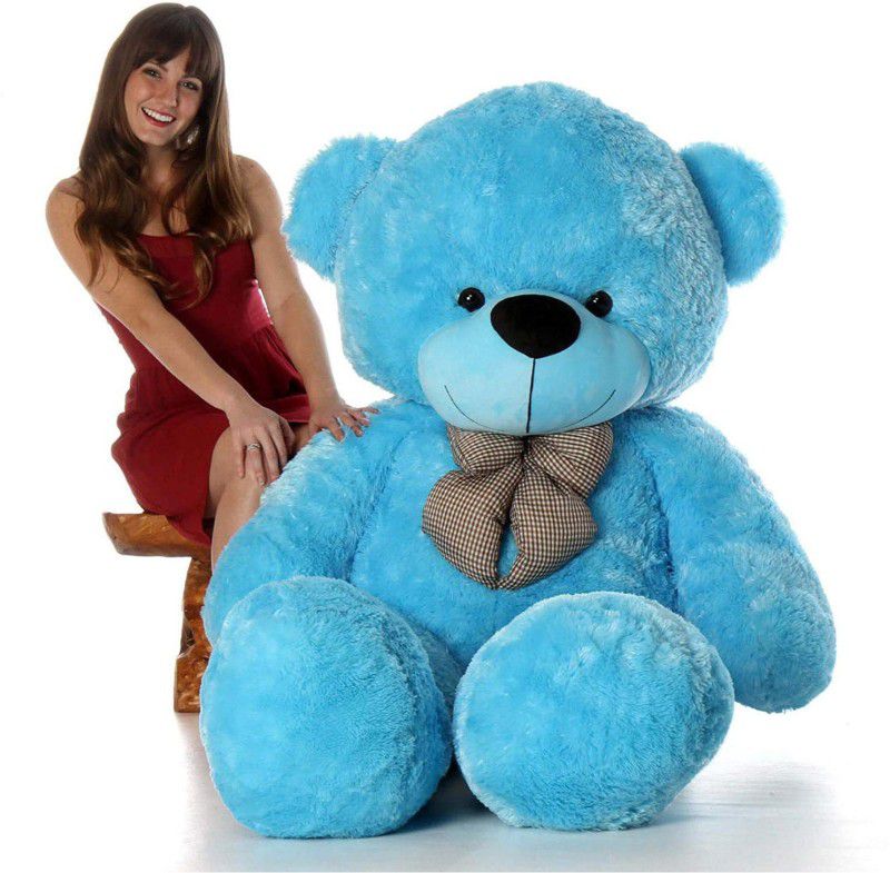 Ksar KT Stuffed Spongy Soft Cute Teddy Bear (Blue Color)(3 Feet)-14 - 90 cm  (Blue)