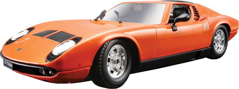 Bburago Die Cast 1:18 Scale Lamborghini Miura car  (Orange, Pack of: 1)