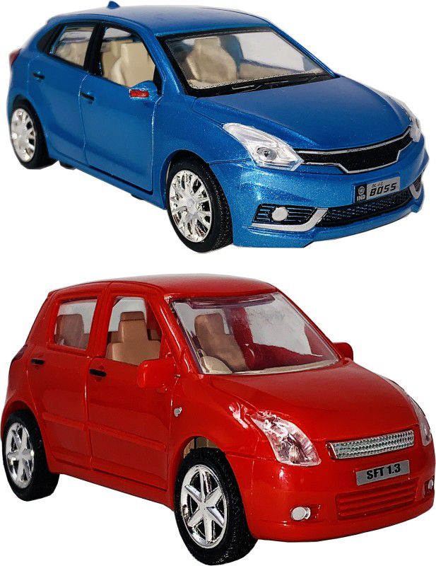 Gift Box 2 Small Size Plastic Vehicle Toy  (Blue, Red, Pack of: 2)