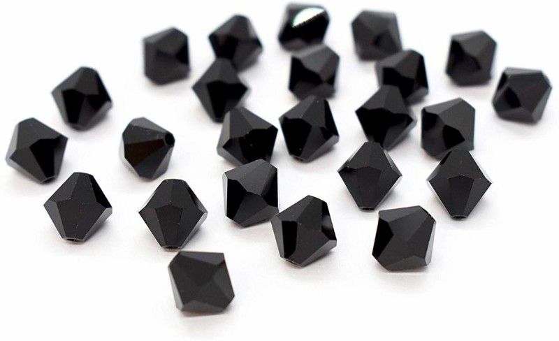 Kwizy Jewellery Making Crystal Beads 150 Pieces Black Color