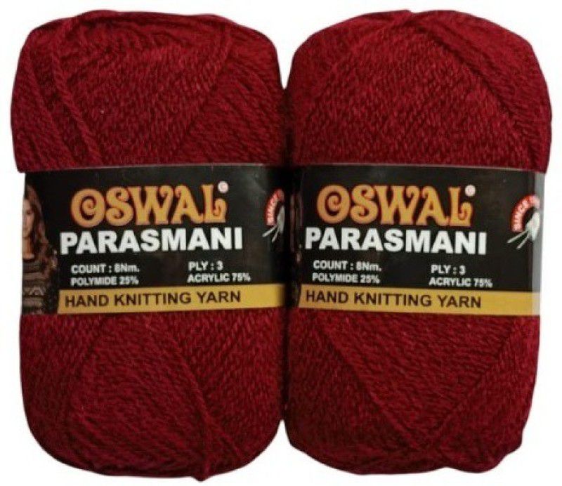 JEFFY Oswal parasmani Wool Hand Knitting Soft Fingering 400 Gram