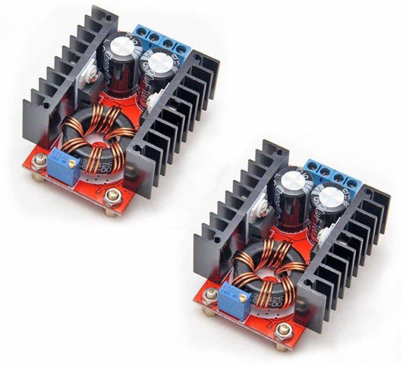 Stookin 2PCS 150W DC-DC 10-32V to 12-35V Step Up Boost Converter Module Adjustable Power Voltage Power Supply Electronic Hobby Kit