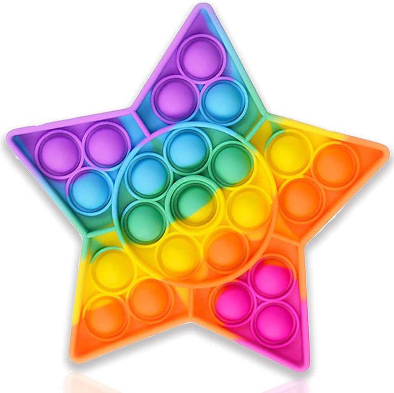 JUBLYN Pop It Fidget Toys,Push Pop Bubble Fidget Sensory Toy,Autism Special Needs Silicone Stress Relief Toy  (Multicolor)