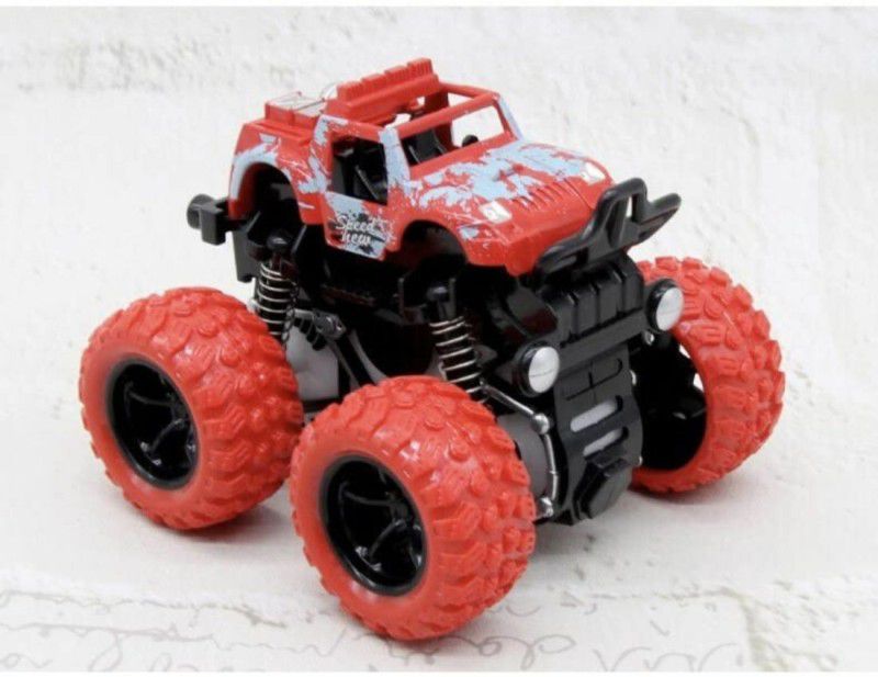 Ancientt 4WD Mini Monster Trucks Friction Powered Cars F-28  (Red)