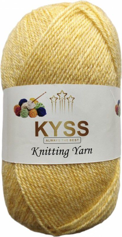 KYSS BlueBell 300 GM (1 BALL, 100 GM EACH)Wool Ball Hand Knitting Wool, Shade No-90