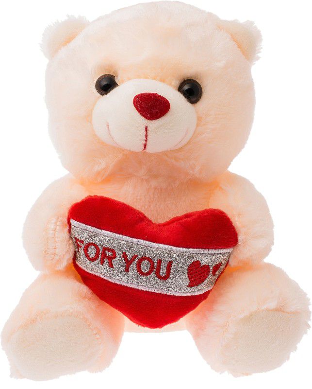 Dimpy Stuff Bear with for you heart - 21 cm  (Beige)
