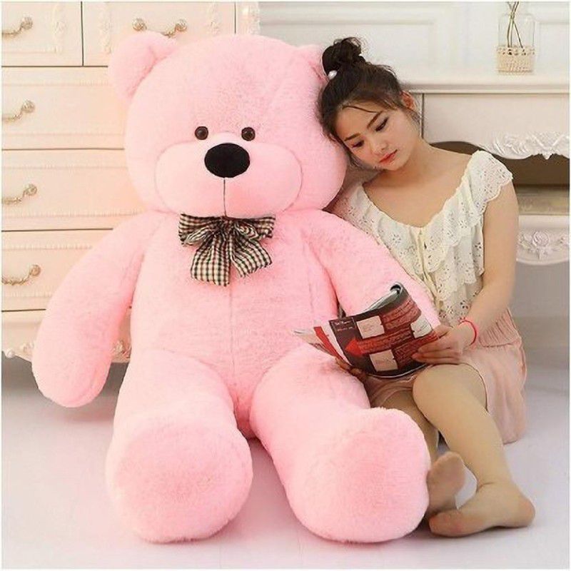 Unnati collection Soft Stuffed Pink Color Teddy Bear (85cm) - 34 inch (Pink) - 85 cm  (Pink)