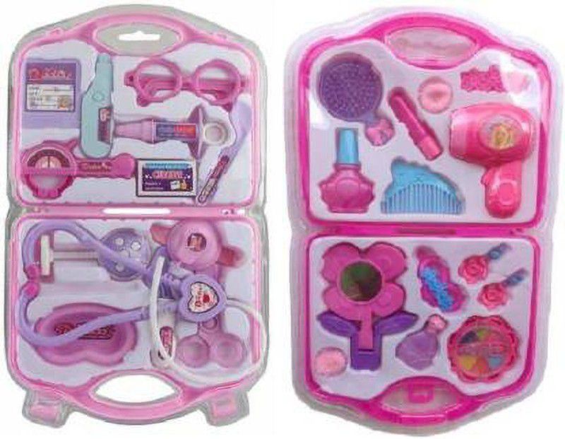 Tenmar Combo Collection Doctor Play Set And Fashion Beauty Play Set For Your Kids