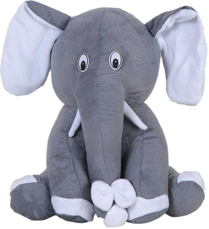 Ksar Elephant Soft Toy - 25 cm  (Grey)