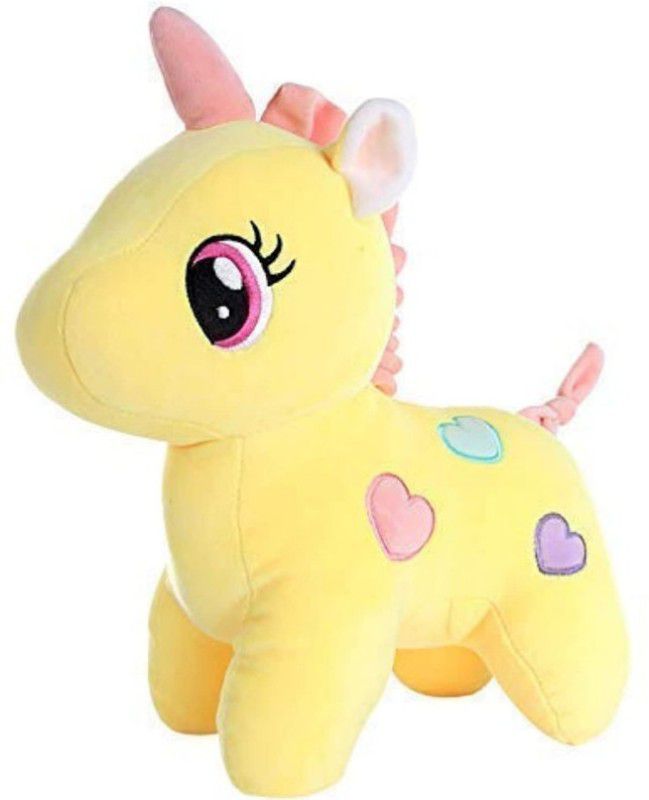 Toyet DCB Plush Unicorn Soft toy for Kids - 30 cm  (Yellow)