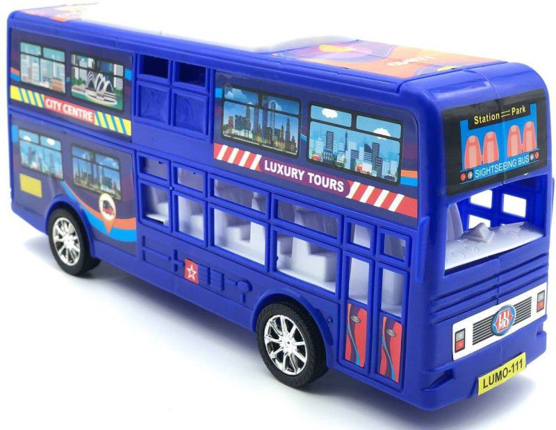 VRUX Plastic Bus Friction Toy for Boys and Girls (Multicolor, Pack of: 1)  (Multicolor)