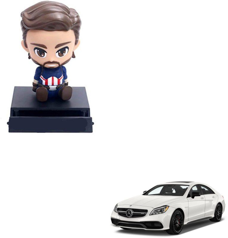 SEMAPHORE bobblehead Toys Action Figure and Car Dashboard Interior Accessories(Captain america) for Mercedes Benz CLS-Class  (White, Blue, Red)