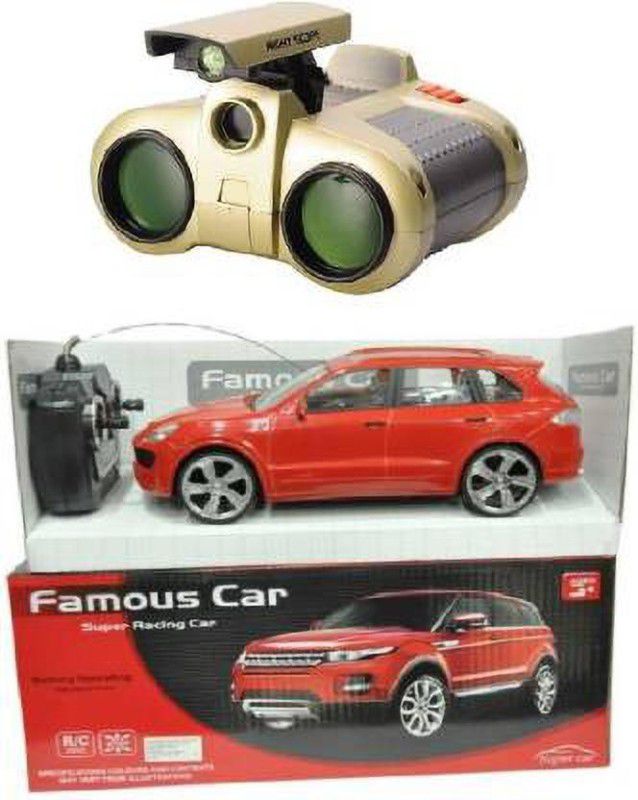 DsentSports Remote Control chargeable red famous car with binocular (Multicolor)  (Multicolor)