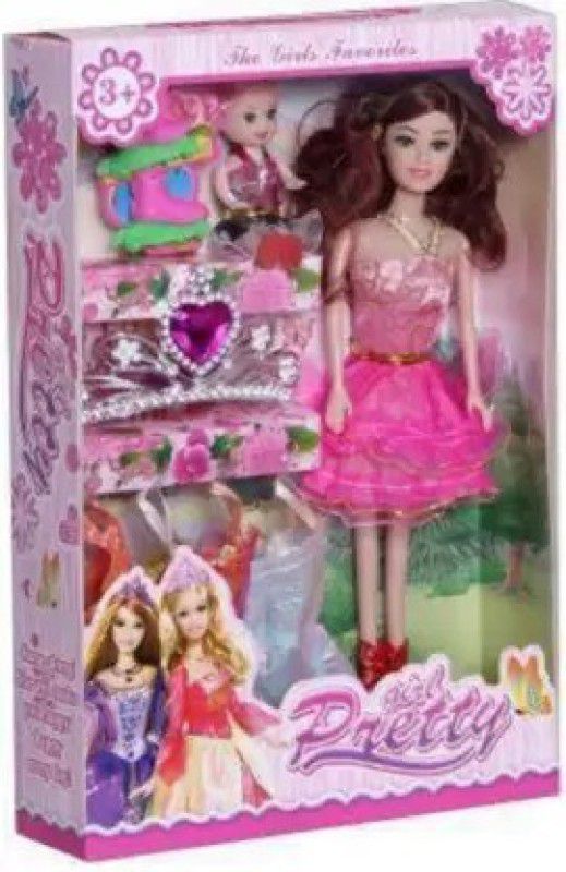3dseekers Pretty Doll Toy for Kids  (Multicolor)