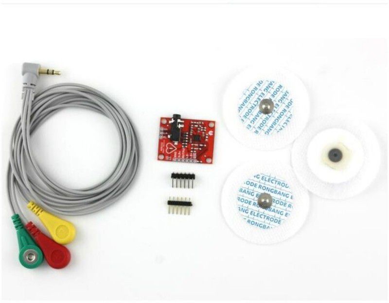 Robodo Ecg module AD8232 monitoring sensor kit Electronic Components Electronic Hobby Kit