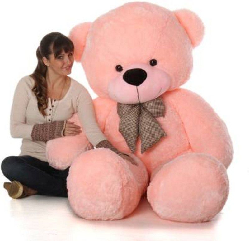 NK CREATIONS 4 feet red the most beautiful teddy bear /high quality teddy bear - 121 cm  (Pink)
