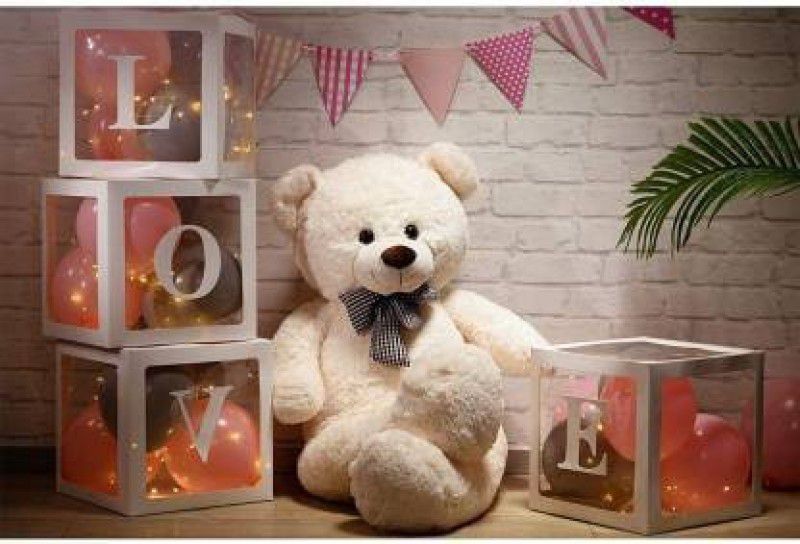 AK TOYS Giant Teddy Bear Cuddly Stuffed Teddy Bear Toy Doll for Birthday Gift for girlfriend and any other Occasion - 149.9 cm  (Cream)