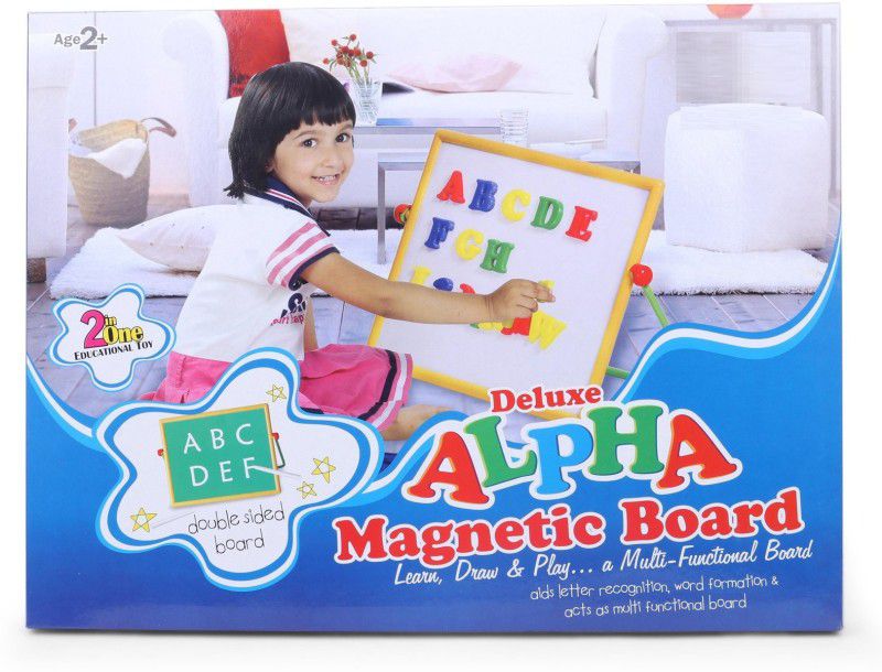 ARNIYAVALA Alpha Magnetic Double Sided 2 in 1 Board - Multicolor  (Multicolor)