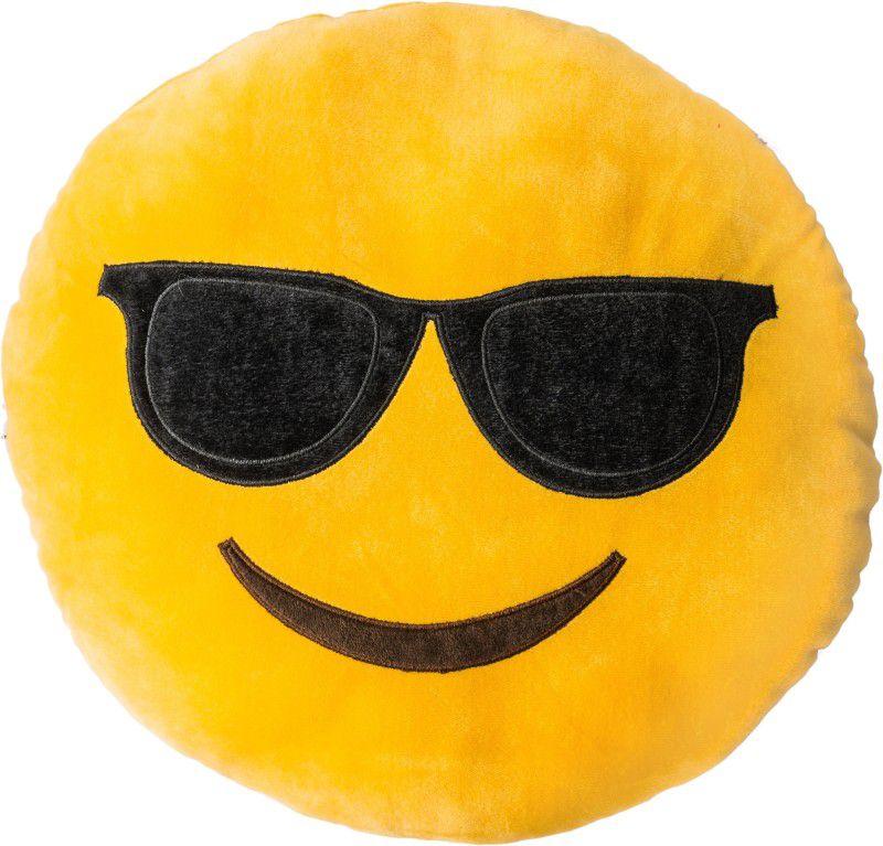 Dimpy Stuff Emoji with goggles - 25 cm  (Yellow)