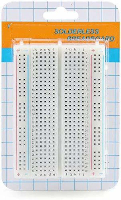 Grahikum 400 Tie Points Solderless Self-Adhesive Breadboard Nickel Plated Bread Board Or Solderless Pieces PCB Circuit Test Board, Project Board for DIY Projects Electronic Components Electronic Hobby Kit