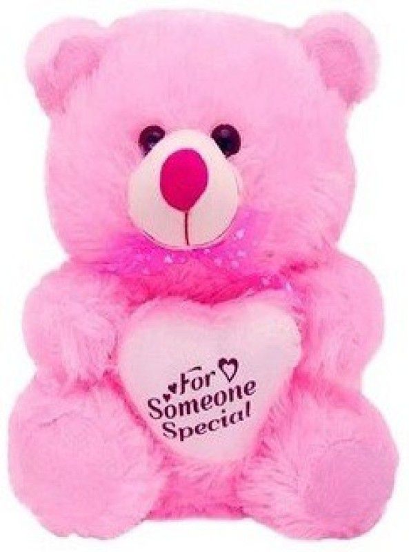 ZOOMINO ial Heart Stuffed Soft Plush Toy Kids cute Teddy Bear - 30 cm  (Pink)