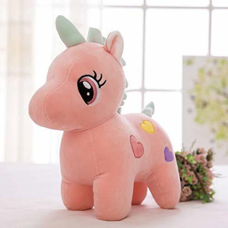 pipika Soft Pink Super Soft Plush Cute Unicorn Soft Stuffed for Kids Infants (35 Cm) (Pink) - 35 cm  (Pink)