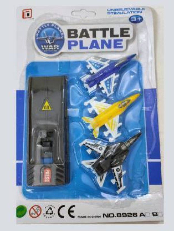 Synetica Fighter Battle Planes Set for Kids, Pack of 3 Planes (Multi Color)  (Multicolor)