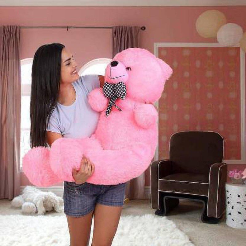 BestLook New Pink teddy bear 3 feet for gift - 91.11 cm (Pink) - 91 cm  (Pink)