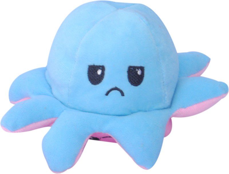 Mighty Reversible Octopus Toy Pink and Blue - 15 cm  (Pink, Blue)