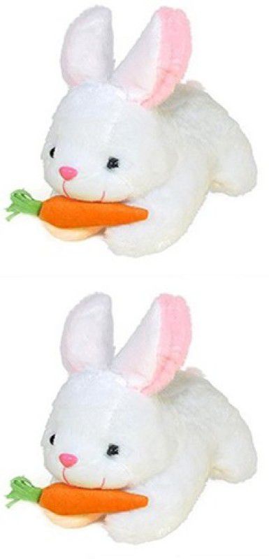 Corvell Super Soft Rabbit With Carrot for Kids Playing, Girls, Boys, gift & Home Decor - 28 cm  (White)