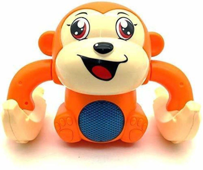 THE NG ART Electronic Dancing and Spinning Banana Monkey Toy  (Multicolor)