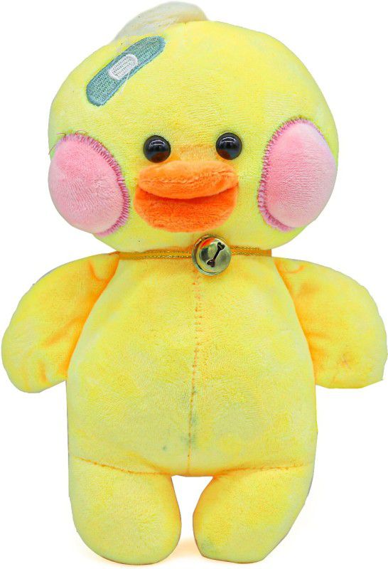 BitFeex Cute Duck Stuffed Soft Animal Plush Toy for Kids, Gifts, Home Decoration, Cars Made of Velvet Fabric, Microfiber and Plush- Washable, Skin Friendly and Non-Toxic 25 cm Yellow - 25 cm  (Yellow)