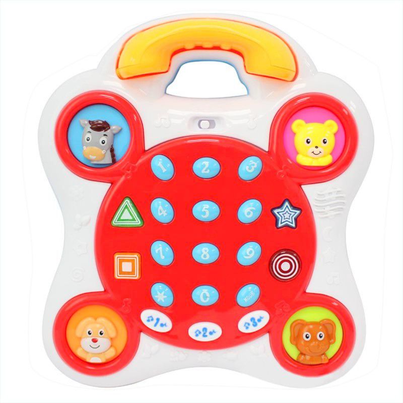 Kiddale Educational Musical Toy with phone receiver  (Red)