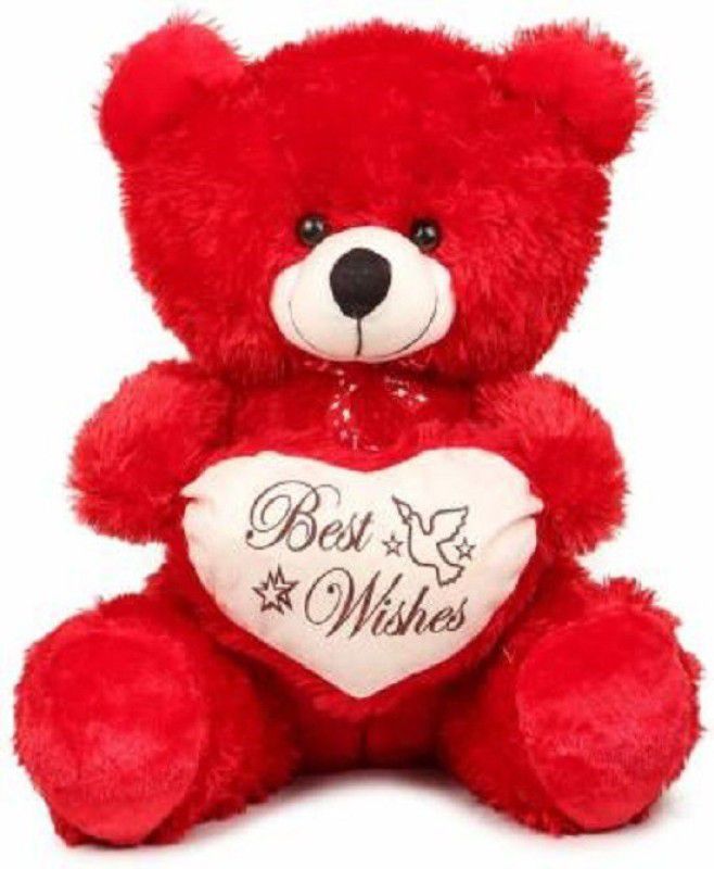 sumino Soft Teddy Bear for Kids/Children/Girlfriend Birthday Gift Valentine Anniversary - 30 cm  (Red)