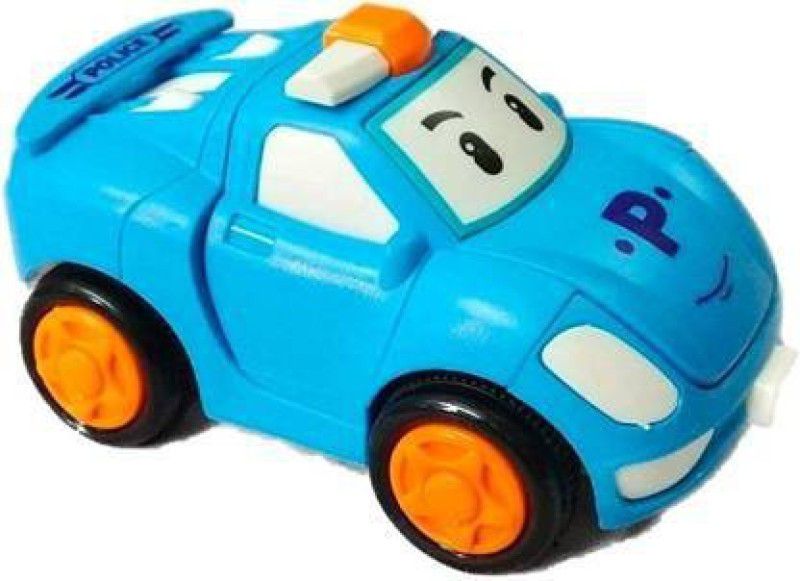 Animani Collection Attractive Unbreakable Bright Color Mini Robot car  (Blue, Multiclor, Pack of: 1)