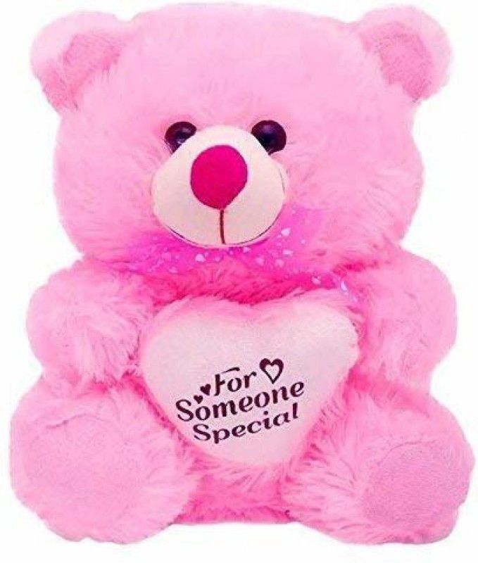 Sanvidecors pink teddy cute and smilly - 24.9 cm  (Pink)