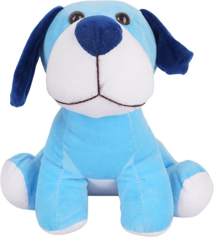 Wrodss Cute Sitting Dog Soft Toy - 12 Inch - 12 inch  (Blue)