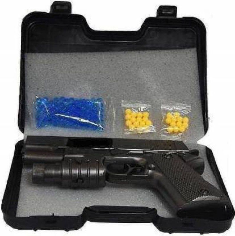 NKZ PUBG Shooting Pistol Toy Gun With Suitcase, Bullets for Kids Guns & Darts  (Multicolor)