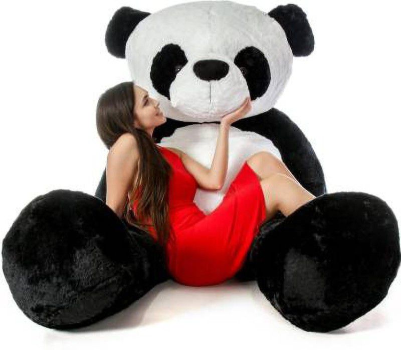 DOOMBA 4 FEET SPONGY HGGABLE SOFT PANDA TEDDY BEAR 122 CM - (Multicolor) - 122 cm  (Black, White)