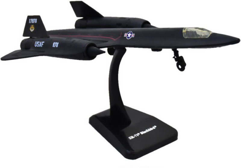 NEW RAY 1/72 Scale, SR-71 Blackbird Fighter Jet with Plastic Stand  (Grey, Pack of: 1)